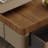 Retro-style height-adjustable square coffee table
