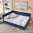 Queen Size Upholstered Tufted Bed Frame-957345858