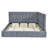 Full Size Upholstered Daybed/Sofa Bed Frame-Gray, Velvet