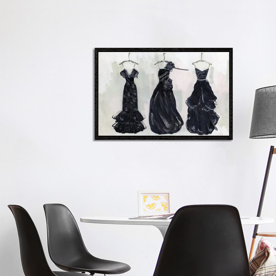 Black And Bling II von Sally Swatland - Galerie-verpackte Leinwand Giclée auf Leinwand