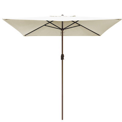 Parasol de marché rectangulaire 6 pi 6 po x 10 pi Monek