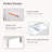 16'' Small White Freestanding Bathroom Vanity With Two Drawers