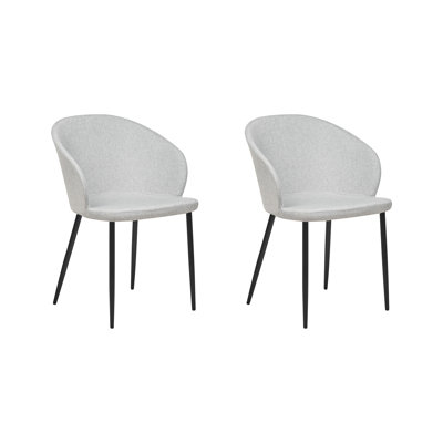 Weatherhill 43cm H Polyester Blend Upholstered Metal Full Back Side Chair