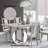 Dining Table With Spacious Rectangular Design