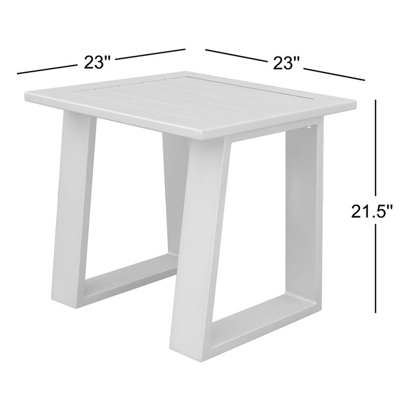 Table d'appoint en métal Gelston, Brama