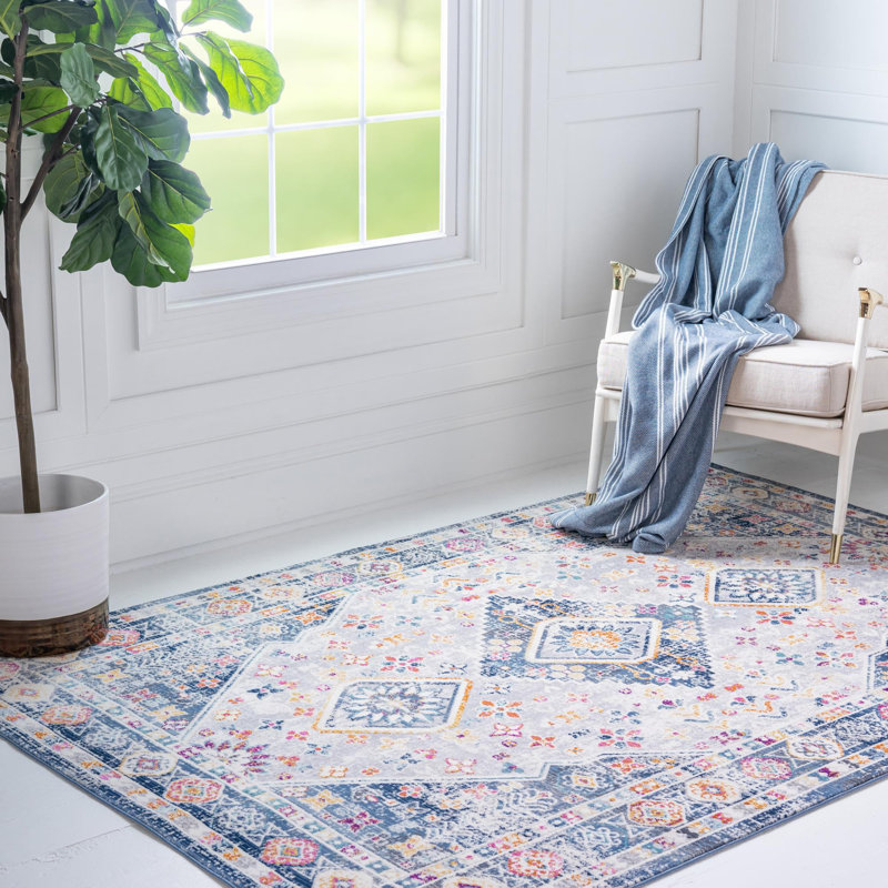 Oriental Indoor Rug, Rectangle 4'1" x 5'11"