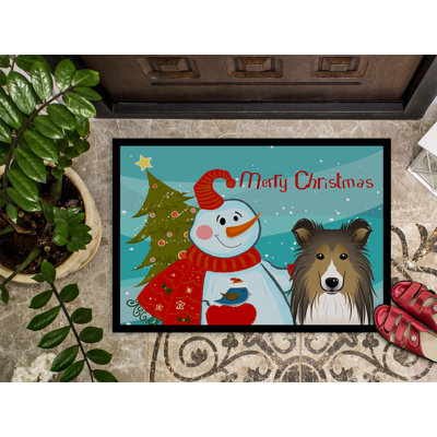 Pinol Non-Slip Christmas Outdoor Doormat