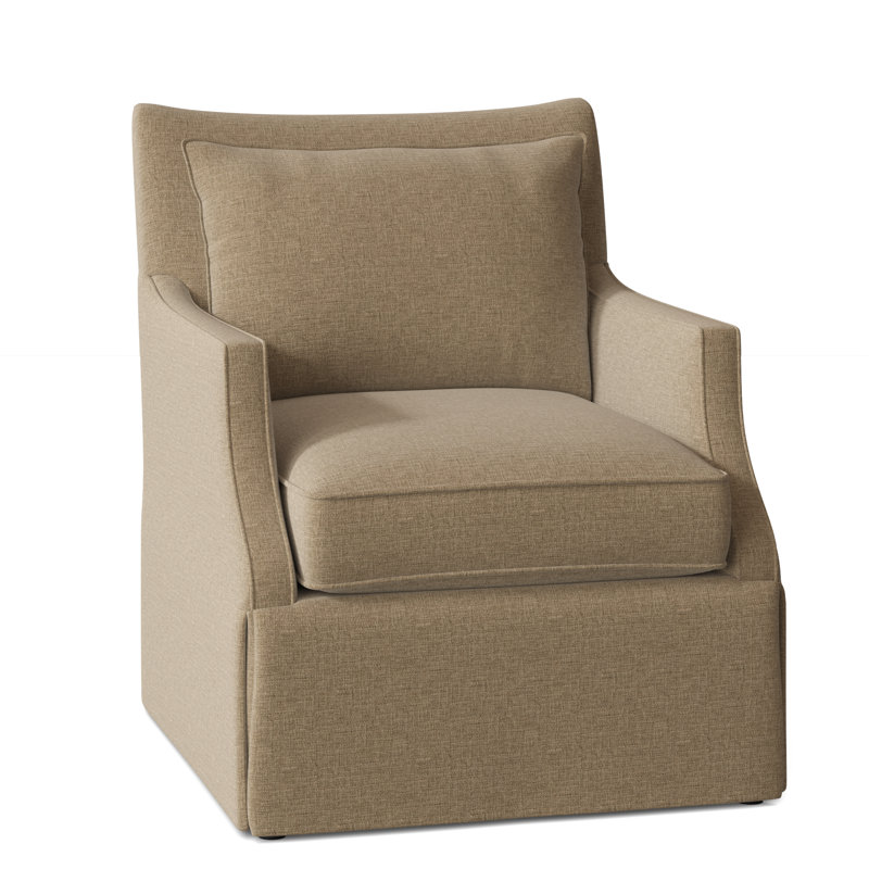 Holly Upholstered Armchair, Straw (3162 08), Swivel Glider
