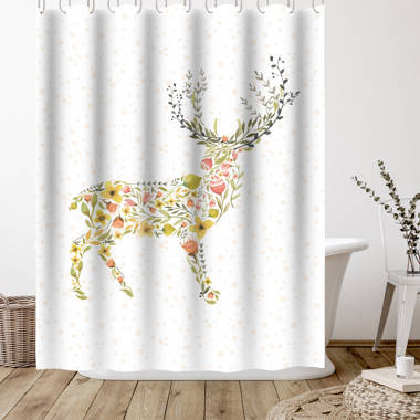 Hunting Shower Curtain Set + Hooks East Urban Home Size: 84 H x 69 W