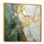 «Gold and Green Paint Fusion», peinture abstraite encadrée-415259318-415259326-442268838