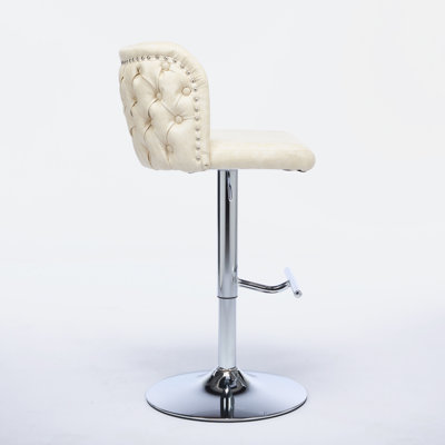 Jeneanne Upholstered Adjustable Height Counter Stool