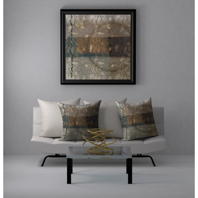 Abstract Throw Pillow, 18" x 18"