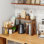 This Retro Brown Wooden Stackable Corner Storage Rack Is Suitable For Kitchen Countertops, Cabinets, Storage Rooms, And Coffee Corners. It's A Multi-Functional Spice Rack.
