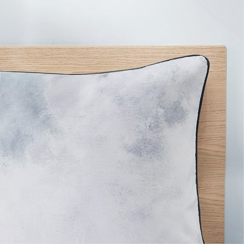 Ensemble d'édredon pour lit simple / simple TG, ensemble d'édredon à imprimé de teinture à l'aquarelle avec microfibre douce et rembourrage hypoallergénique, comprend un coussin décoratif