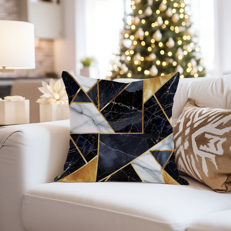 Abstract Geode Shapes XII Modern, 16"H x 16"W