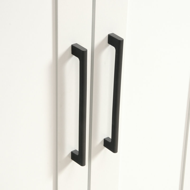 Carnesha 4 - Shelf Storage Cabinet, Soft White