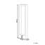 Dainelle 60cm Hardwired Integrated LED Outdoor Floor Lamp