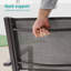 Chaise de patio d'extérieur empilable en métal 4 pièces-1788351571
