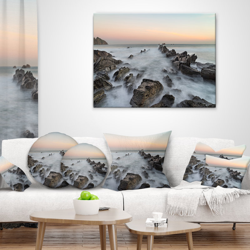 Coussin Rocky Beach, 16 po x 1 po, Coussin décoratif