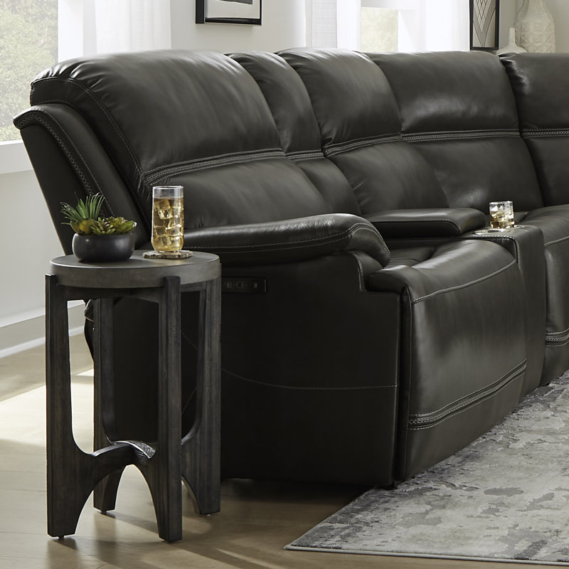 Hannya 6-Piece Leather Power Reclining Sectional