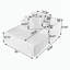 Méridienne simple paresseuse, aucun assemblage requis-383602398