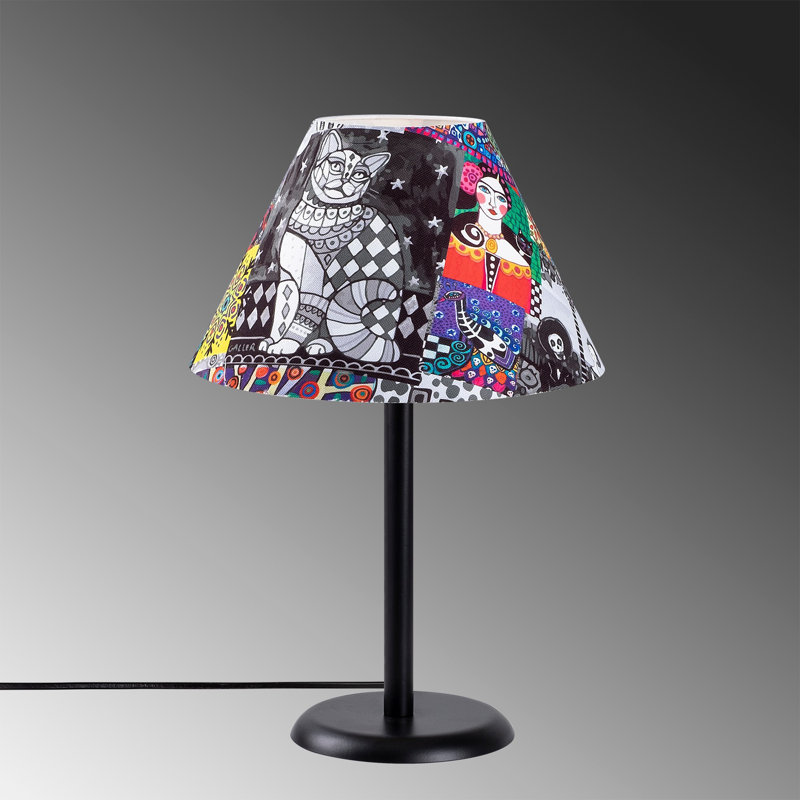 Lampe de table noire 18,11 po Hilary