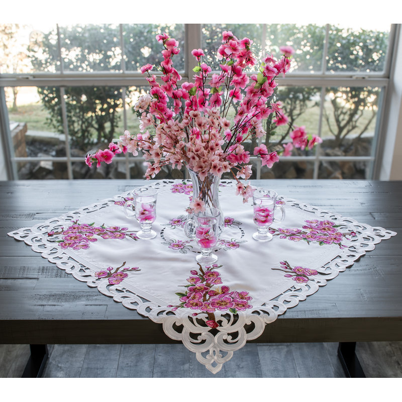 Cherry Blossom Table Topper (33" SQ), 33" Square