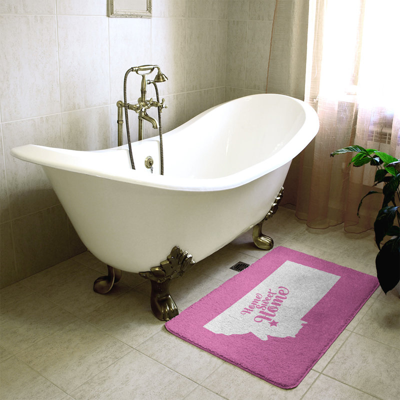 Tapis pour salle de bain butte doux, Rose, l 21 po x L 34 po