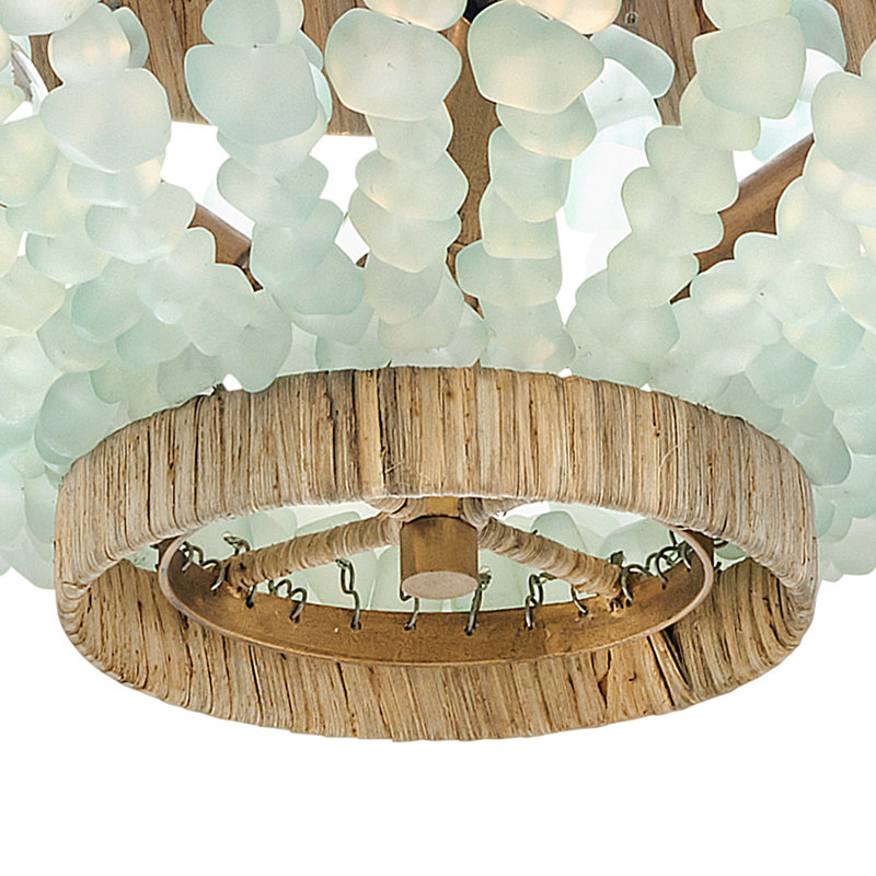 Dune Glass Semi Flush Mount