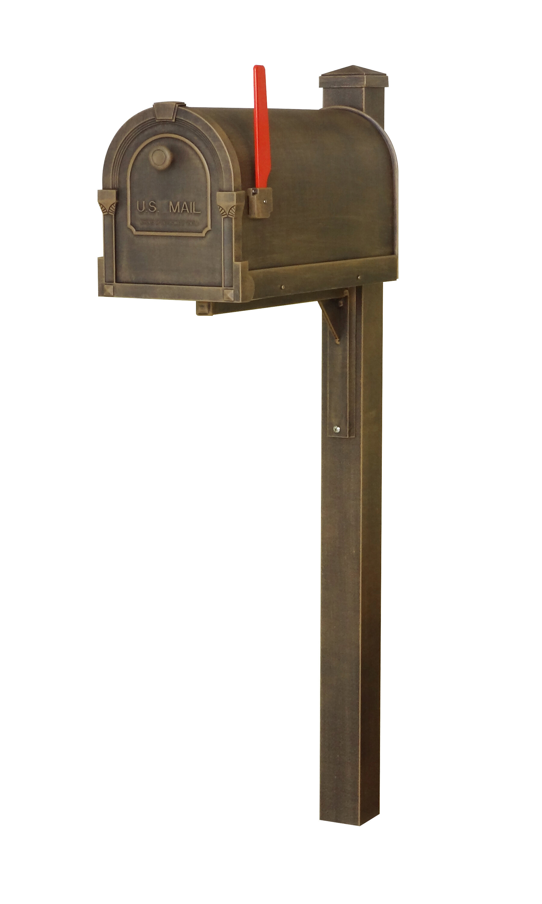 Special Lite Products Savannah Curbside Post Mounted Mailbox | Wayfair