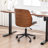 Bryonie Faux Leather Upholstered Armless Office Chair-1609716457