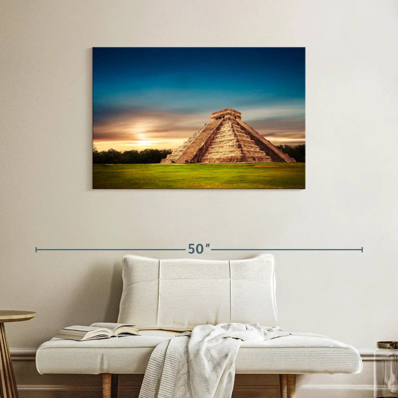 Adella Chichen Itza Pyramid, 26" H x 39" W