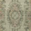 Tapis décoratif moderne de couleur verte 3,8 x 7 pi avec motif de médaillon fabriqué à la main en Turquie