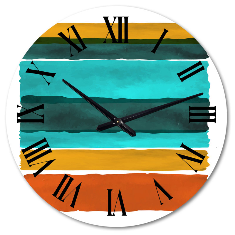 Très grande horloge murale abstraite, Très grand