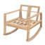 Chaise berçante d'extérieur en bois d'acacia Elira-126172375