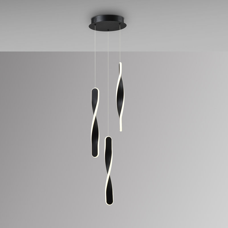 Dayatra 5 - Light LED Novelty Pendant, Matt Black