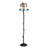 58" High Pink/Blue Tiffany Pond Lily 3 Light Floor Lamp-1078987138