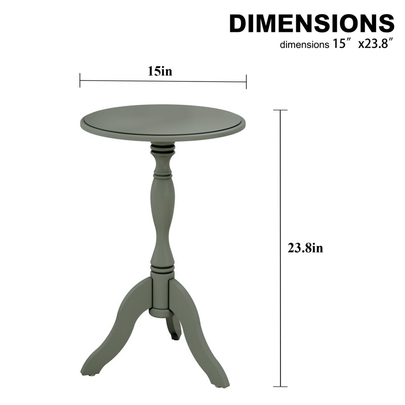 Table de bout Davenia, Vert