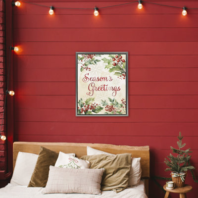 Cadre flottant Holly Berries de Season's Greetings, design par Nicole DeCamp