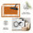 Orange Geometric Border carpet-easy to clean, machine-washable, soft and comfortable; suitable for door mats, kitchens, living rooms, bedrooms, corridors, and laundry areas. Easy to clean, durable carpet for home decoration.-735884096