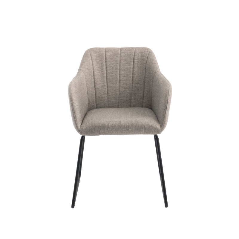 Tulia 154.9cm H Polyester Blend Upholstered Armchair in Grey, Grey