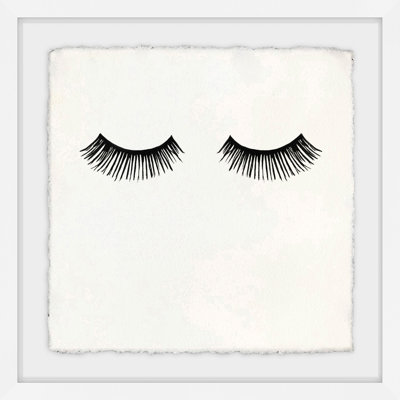 Longs cils - reproduction de dessin encadrée
