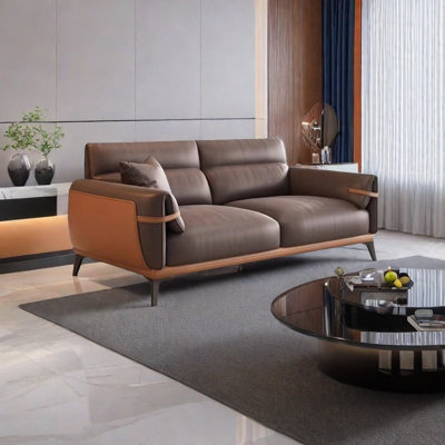 Italian style simple leisure business office sofa