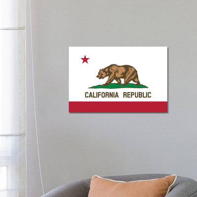 The Bear Flag, State Of California - Wrapped Canvas Print