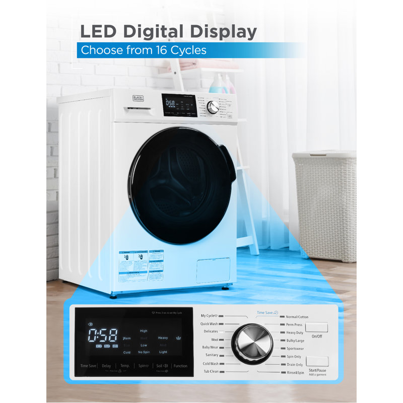 BCWB Series BLACK+DECKER 2.7 Cu. Ft. Front Load Washer