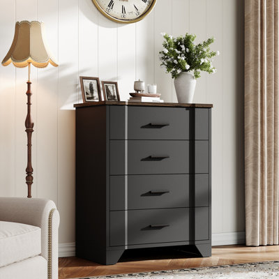 Famrhouse 4-Drawer Dresser for Bedroom