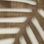 Panneaux muraux intérieurs à deux tons avec élément décoratif de décoration dimensionnelle 2 en bois naturel et blanc
