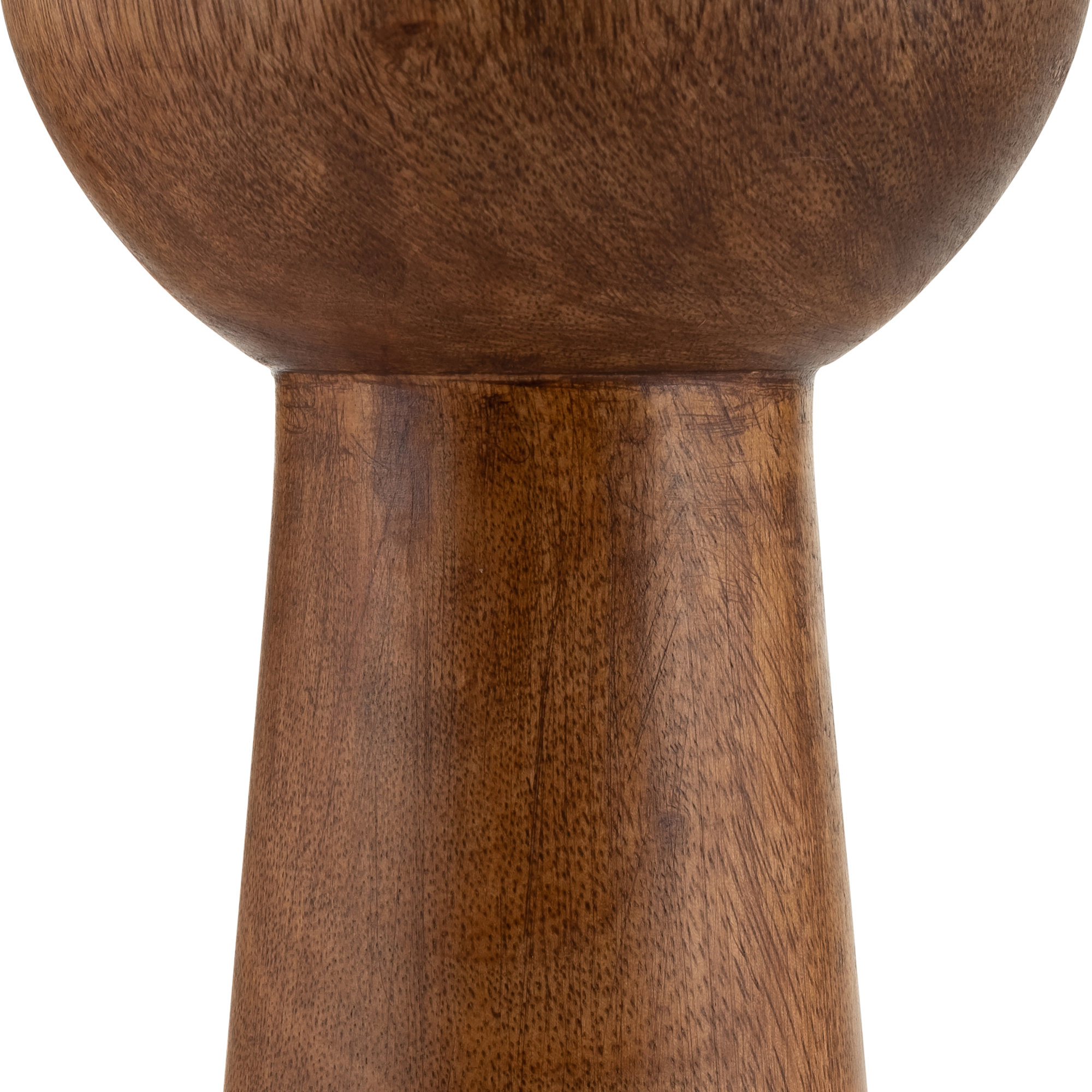 Wood, 12"H Candle Holder, Natural, 12" H x 4" W x 4" D