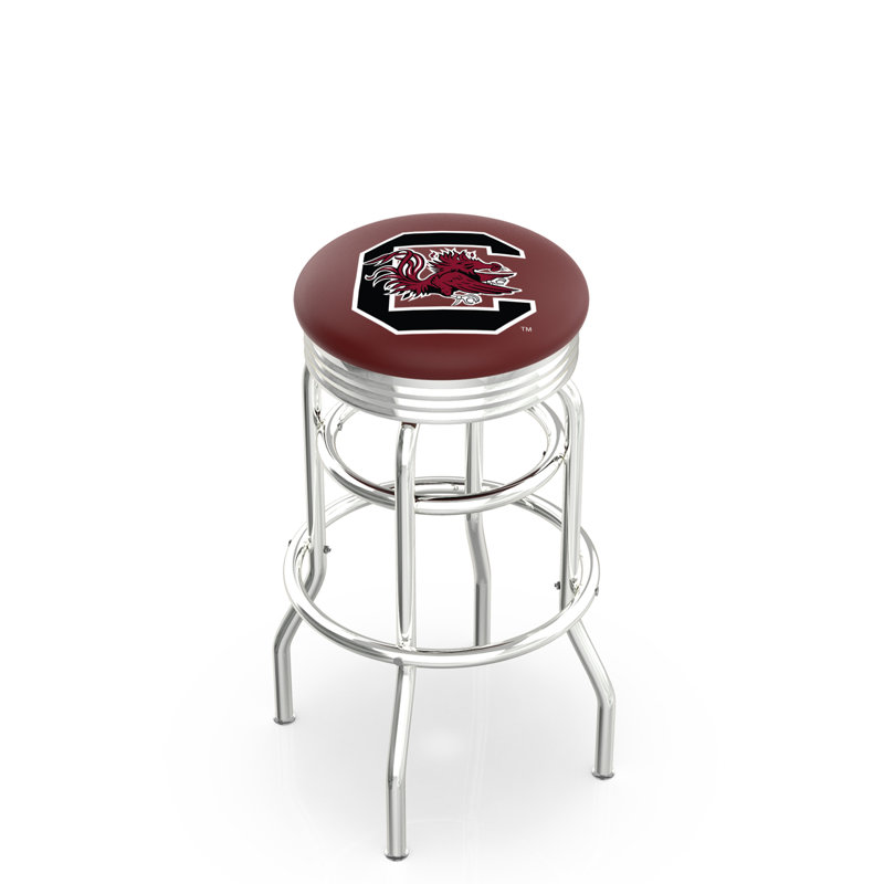 Tabouret de bar Logo Series, Tabouret de bar d'une hauteur de siège de 30 po, Double anneau chromé