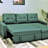 Convertible L-Shaped Sectional Sleeper Sofa Bed-775547507